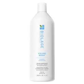 Biolage Volume Boost Shampoo - Long-Lasting Volume, Gently Cleanses, Adds Lightweight Shine To Fine Hair, Soy Protein & Polymers, Vegan, Paraben-Free, 33.8 Fl Oz