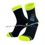 DexShell Waterproof Everyday Socks for Men & Women - Breathable Quarter Crew Socks for Walking, Commuting & All-Weather Comfort - HVY Black, Small