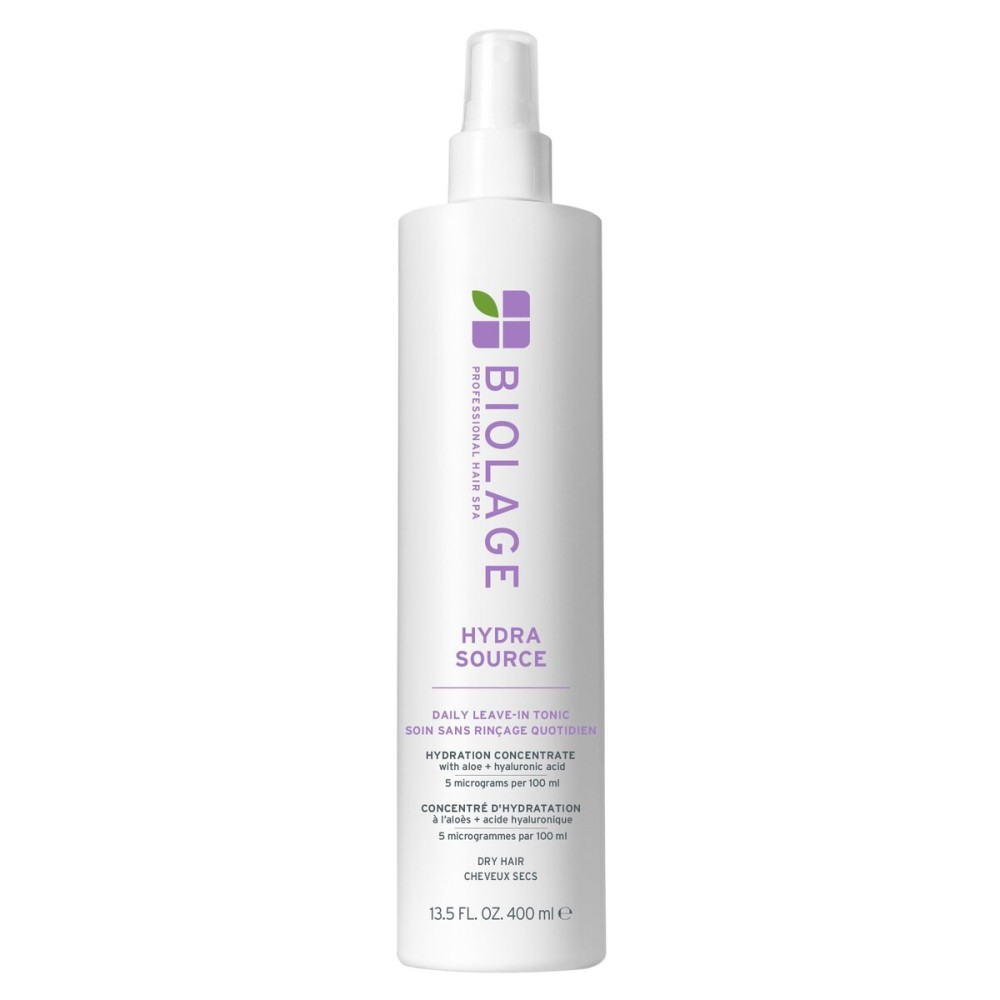 Biolage Hydra Source Daily Leave-In Tonic - Moisturizes & Detangles, Blowout Primer, Heat Protectant & Detangler, For Dry Hair, 13.5 Fl Oz