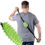 Cactus Scratcher Original Back Scratcher - 2-Sided Back Scratching Tool for Hard-to-Reach Area, Durable 45 Strap with Ball Handles for Towel Like Operation, Universal Gifts for Men and Women, Green