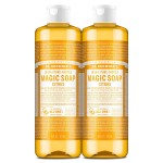 Dr. Bronner\'s Pure-Castile Magic Liquid Soap (Citrus, 16 Ounce, 2-Pack)- Made with Regenerative Organic Certified Oils, 18-in1 Uses: Face, Hair, Hand & Body Soap, Laundry, Pets- Concentrated, Vegan