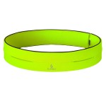 FlipBelt Classic Running Belt for Phone and Small Accessories, Exercise Waist Pouch for Women and Men, XL, Neon Yellow