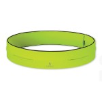 FlipBelt Classic Running Belt for Phone and Small Accessories, Exercise Waist Pouch for Women and Men, L, Neon Yellow