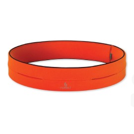 FlipBelt Classic Running Belt for Phone and Small Accessories, Exercise Waist Pouch for Women and Men, XL, Neon Punch