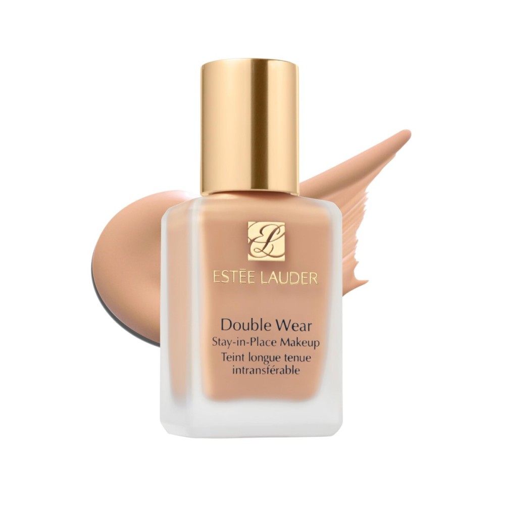 Este Lauder Double Wear Stay-in-Place 24-Hour Long-Wear Matte Foundation Makeup, 1 Fl Oz, 1C0 Shell