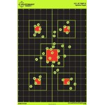 50 Pack - 12x18 Sight In Splatterburst Target - Instantly See Your Shots Burst Bright Florescent Yellow Upon Impact!