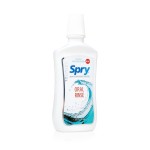 Spry Natural Xylitol Mouthwash Fluoride Free with Enamel Support, Gentle Alcohol Oral Rinse, Non-GMO, Wintergreen - 16 fl oz (Pack of 1)
