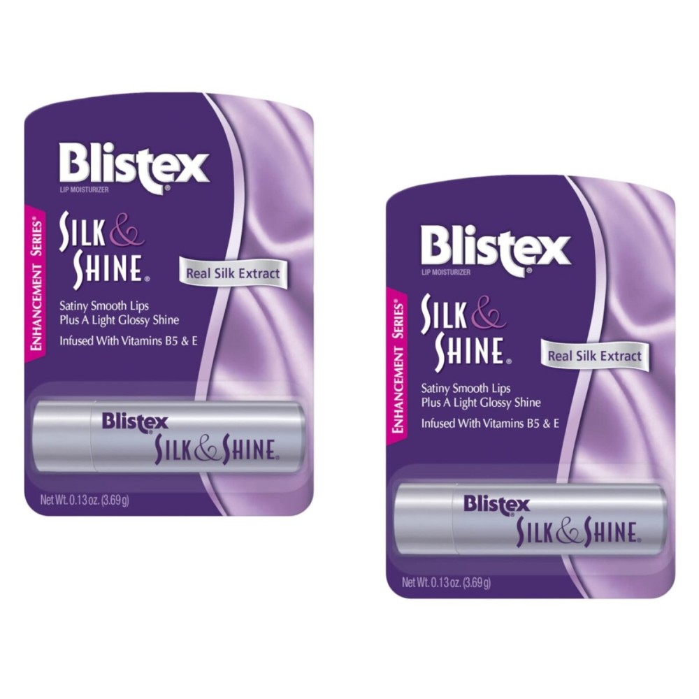 Blistex Silk & Shine Lip Moisturizer 0.13 oz Pack of 2
