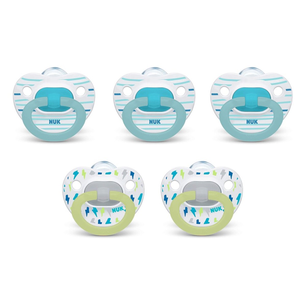 NUK Orthodontic Pacifiers, 6-18 Months, 5-Pack