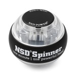NSD Essential Crystal Spinner Gyro Ball | Grip Strengthener for Forearms, Wrist & Hands | String Start Design, Up to 15,000 RPM | Portable Wrist Trainer & Workout Equipment | Ideal for Desk Workers, Athletes & Musicians