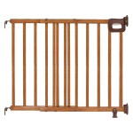 Ingenuity Wood Banister & Stair Safety Pet and Baby Gate, 32-48 Wide, 33 Tall, Install Banister to Banister or Wall, or Wall to Wall in Doorway or Stairway, Banister and Hardware Mounts - Cherry