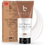 Beauty by Earth Self Tanner - USA Made with Natural & Organic Ingredients, Moisturizing Self Tanning Lotion with Aloe Vera & Coconut for a Natural Glow, Streak-Free Fake Tan, Medium to Dark
