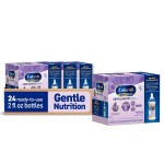 Enfamil Neuropro Gentlease Ready To Feed . Nursette Bottle Ease Gas & Crying Vitamins & Minerals for Immune Support Baby Formula Inspired by Breast Milk DHA MFGM Iron ,6 count (Pack of 4)