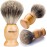 Perfecto 100% Original Pure Badger Shaving Brush, Engineered for The Best Fathers Day Gift. All Methods, Safety Razor, Double Edge Razor, Straight Razor, Shaving Razor, Gift for Dad Badger Brush.