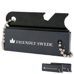 The Friendly Swede Magnesium Fire Starter Kit 3-Pack - Flint and Steel Fire Starter Survival Tool; Weatherproof Firestarter for Camping, Hiking & BBQs; Flint and Steel Magnesium Bar; 6-in-1 Striker