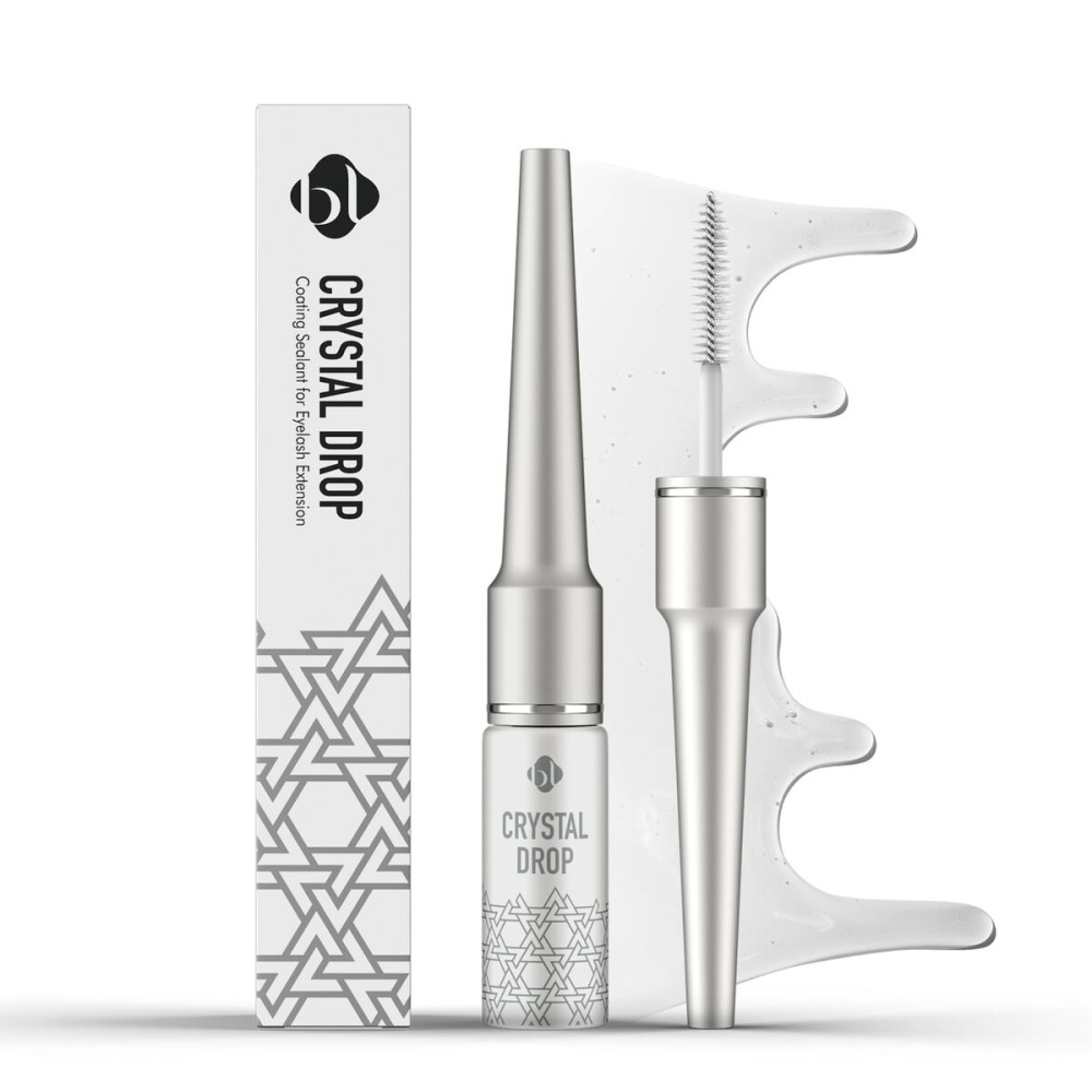 BL Lashes Crystal Drop Lash Sealant for Eyelash Extensions | Overnighter Lash Sealer & Waterproof Coating for Retention & Aftercare (0.24 fl.oz, Clear)