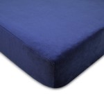 American Baby Company Heavenly Soft Chenille Fitted Crib Sheet 28 x 52, Warm and Cozy Neutral Chenille Sheet, Navy, for Boys and Girls, Fits Crib and Toddler Bed mattresses