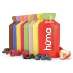 Huma Chia Energy Gel, Variety 12 Pack - Stomach Friendly, Real Food Energy Gels for Endurance Exercise