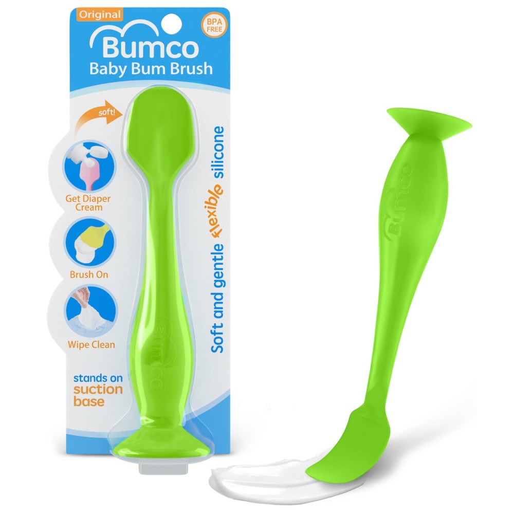 Bumco Diaper Cream Spatula - BPA-Free Diaper Bag Essentials, Soft Butt Spatula Baby, Mom-Invented Butt Paste Spatula, Bumco Diaper Cream Spatula, Flexible Diaper Cream Applicator, Bumco Baby Bum Brush