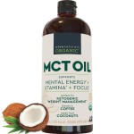 Viva Naturals Organic MCT Oil, 32 fl oz - MCT Oil for Coffee, USDA Organic, Non-GMO, Paleo Certified & Keto Friendly, Supports Energy & Mental Clarity