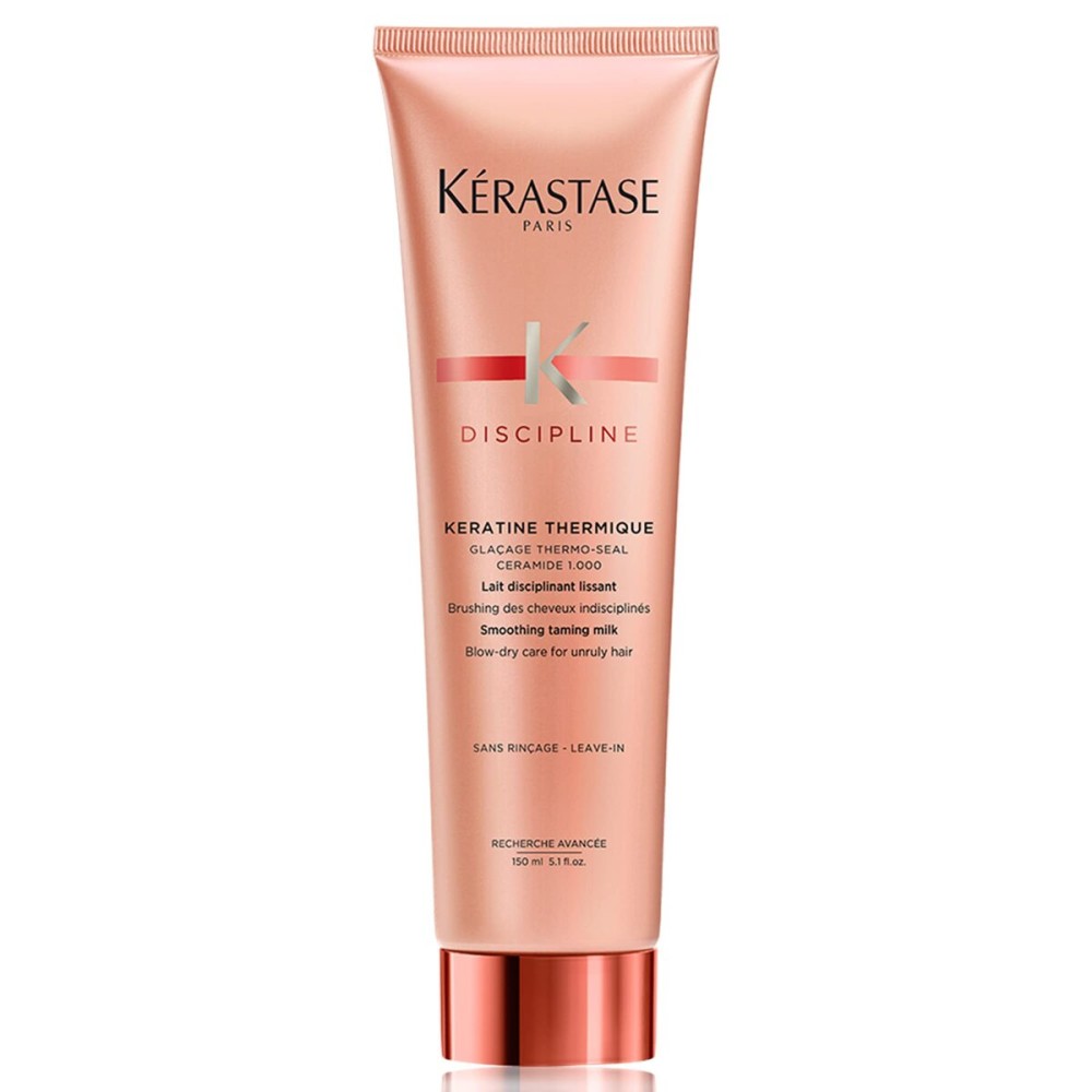 KERASTASE Discipline Keratine Thermique - Smoothing Leave In Treatment, Reduces Frizz and Tames Flyaways, Protects Against Heat Damage, Adds Shine and Smooths Imperfections