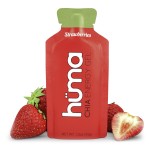 Huma Chia Energy Gel, Strawberries, 12 Gels - Premier Sports Nutrition for Endurance Exercise