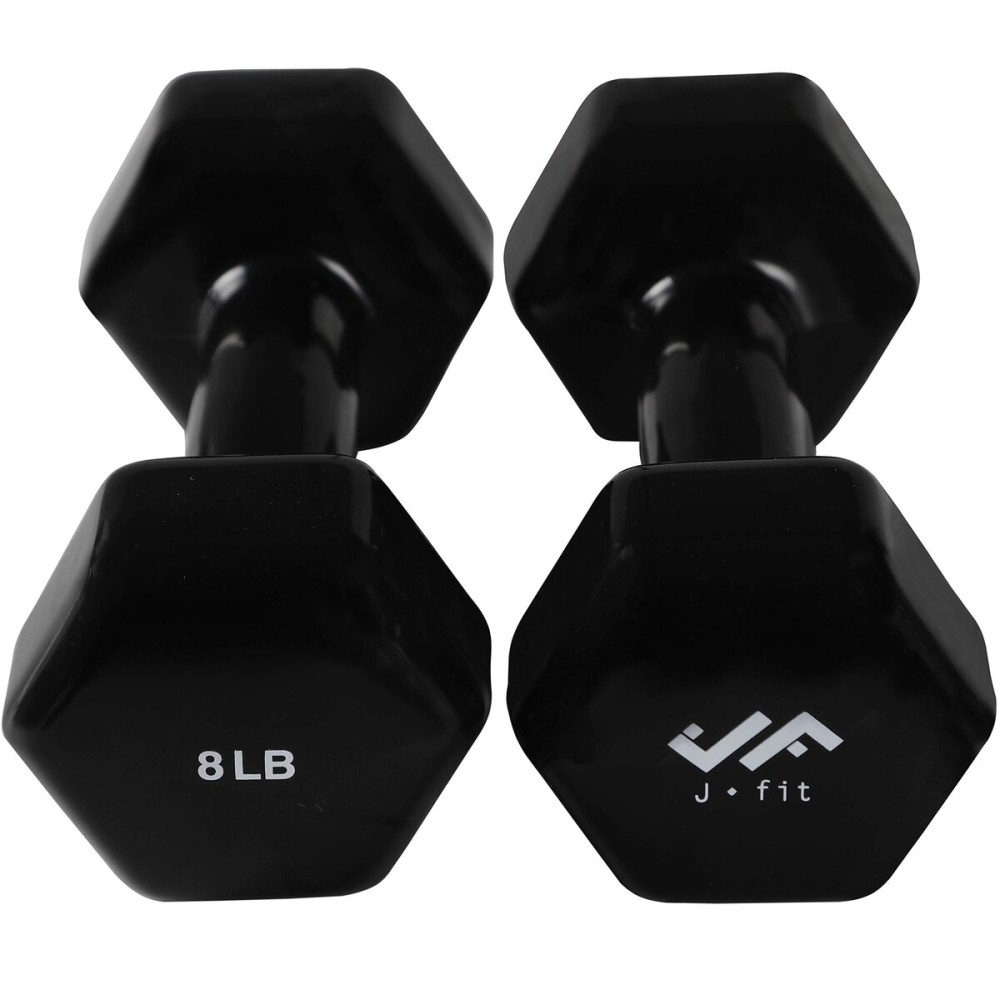 JFIT Vinyl Dumbbell (Set of 2), 8 LBS