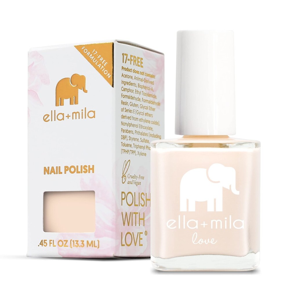 ella+mila Professional, Quick Dry, Long-Lasting & Chip-Resistant Pink Nail Polishes (Tutu Cute - 0.45 fl oz)