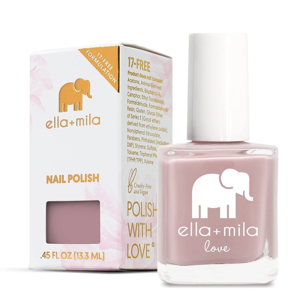 ella+mila Professional, Quick Dry, Long-Lasting & Chip-Resistant Pink Nail Polishes (Sugar Fairy - 0.45 fl oz)