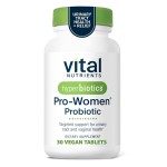Hyperbiotics Vital Nutrients Pro Women Probiotics for Women | Vaginal Probiotics for PH Balance | Oral Probiotic for Vaginal Health and Urinary Tract Health | 6 Targeted Strains | 30 Vegan Tablets