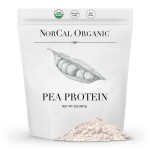 NorCal Organic - Premium Pea Protein Isolate - 100% Vegan and Organic - UNFLAVORED - 2 Pounds (Pack of 1) - 35 Servings