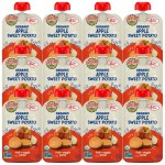 Earth\'s Best Organic Baby Food Pouches, 6+ Months, Fruit and Vegetable Puree for Babies 6 Months and Up, Organic Apple and Sweet Potato, 3.5 Ounce Resealable Pouch