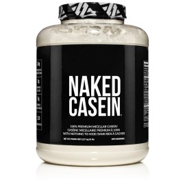 NAKED Casein - 5Lb Micellar Casein Protein Powder - Bulk, Zero Carb, GMO-Free, Gluten Free, Soy Free, Preservative Free - Stimulate Muscle Growth - Enhance Recovery - 76 Servings
