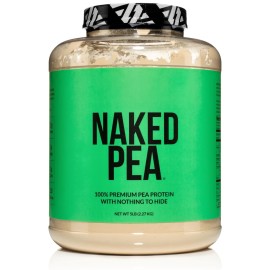 NAKED Pea - 5LB 100% Pea Protein Powder from North American Farms - Unflavored Vegan Pea Protein Isolate - Plant Protein Powder, Easy to Digest - 76 Servings