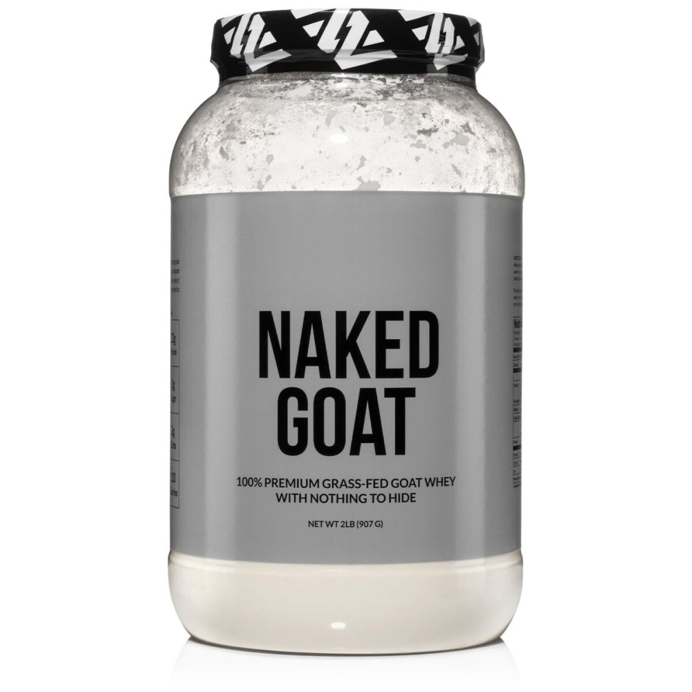 NAKED Goat - Pasture Fed Goat Whey Protein Powder from Small-Herd Wisconsin Dairies, 2Lb Bulk, GMO Free, Soy Free. Easy to Digest - All Natural - 23 Grams of Protein - 30 Servings