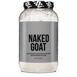 NAKED Goat - Pasture Fed Goat Whey Protein Powder from Small-Herd Wisconsin Dairies, 2Lb Bulk, GMO Free, Soy Free. Easy to Digest - All Natural - 23 Grams of Protein - 30 Servings