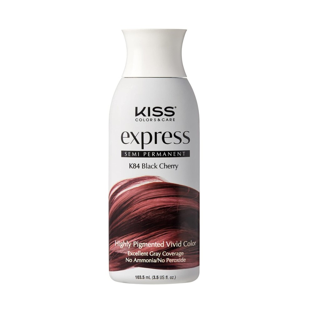 Kiss Express Semi-Permanent Hair Color 100mL (3.5 US fl.oz) (2 Count, Black Cherry)