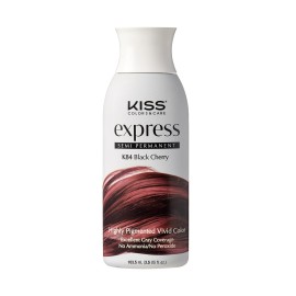 Kiss Express Semi-Permanent Hair Color 100mL (3.5 US fl.oz) (2 Count, Black Cherry)
