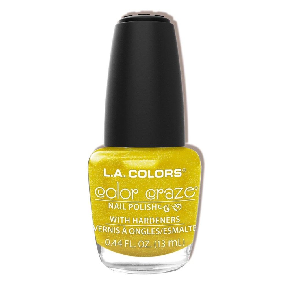 L.A. COLORS Color Craze Nail Polish, Lemon CNP629