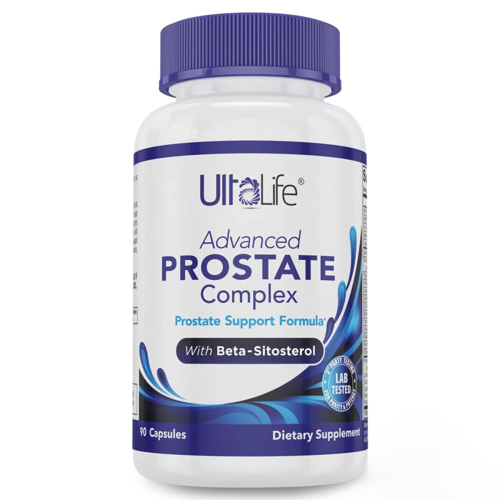 ULTALIFE Advanced Saw Palmetto Prostate Supplement for Men with Beta Sitosterol Promotes Urinary Comfort, Sleep Quality & Prostate Health 90 Capsules