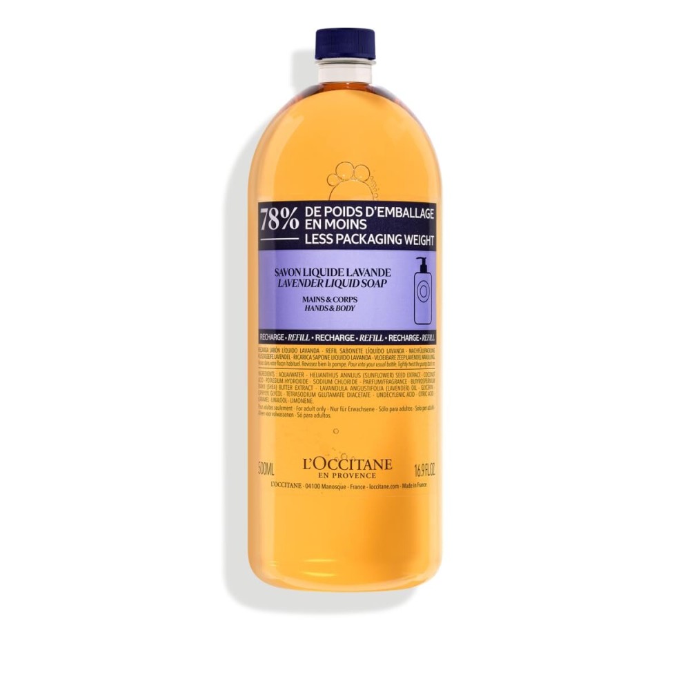 L\'OCCITANE Shea Hands & Body Lavender Liquid Soap Refill 16.90 fl. oz