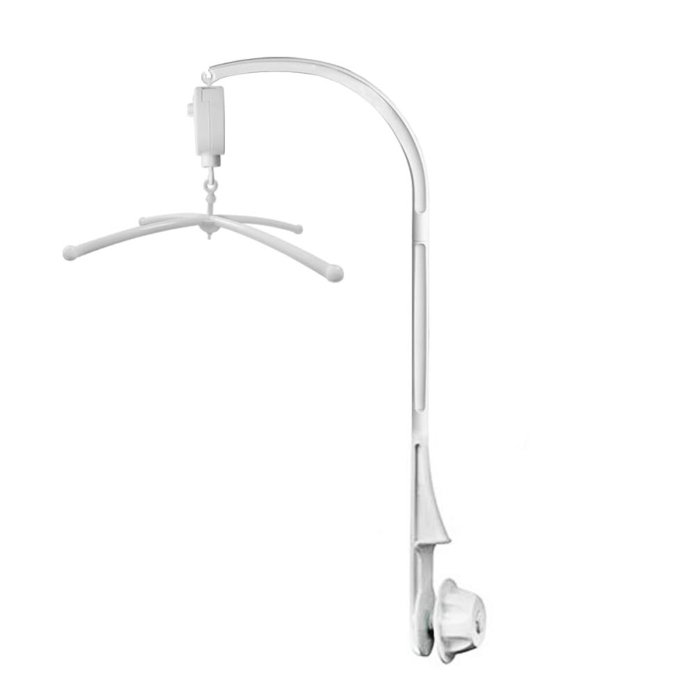 AFUNTA 35 Inch Baby Mobile for Crib, Adjustable Screw Crib Mobile Arm with Music Box Holder, Crib Mobile for Baby Girl Nursery Decor