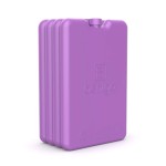 Bentgo Ice Lunch Chillers - Ultra-Thin Ice Packs Perfect for Everyday Use in Lunch Bags, Lunch Boxes and Coolers - 4 Pack (Purple)