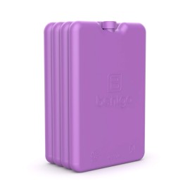 Bentgo Ice Lunch Chillers - Ultra-Thin Ice Packs Perfect for Everyday Use in Lunch Bags, Lunch Boxes and Coolers - 4 Pack (Purple)
