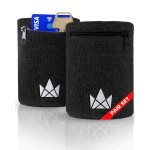 The Friendly Swede Wrist Wallets for Men & Women - Wristband Pocket with Zipper for Jogging, Cycling & Walking; Wrist Pouch for Men for Storing Cash, Keys & Credit Cards; Ankle Wallet - 2 Pack