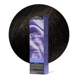 L\'OREAL TECHNIQUE Excellence Crme Permanent Hair Color - Long-Lasting Hair Dye, Rich Formula With No-Drip Application, Superb Gray Coverage, 4 Dark Brown