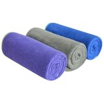 SINLAND Microfiber Gym Towels Sports Fitness Workout Sweat Towel Super Soft and Absorbent 3 Pack 16 Inch X 32 Inch