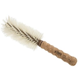 Ibiza Hair Boar Bristle Round Brush (B7-70mm) | Blonde Bristles & Cork Handle | Ideal for Color Treated Tresses | Big Waves or Tight Curls | Adds Shine & Texture for Long Styles & Large Sections