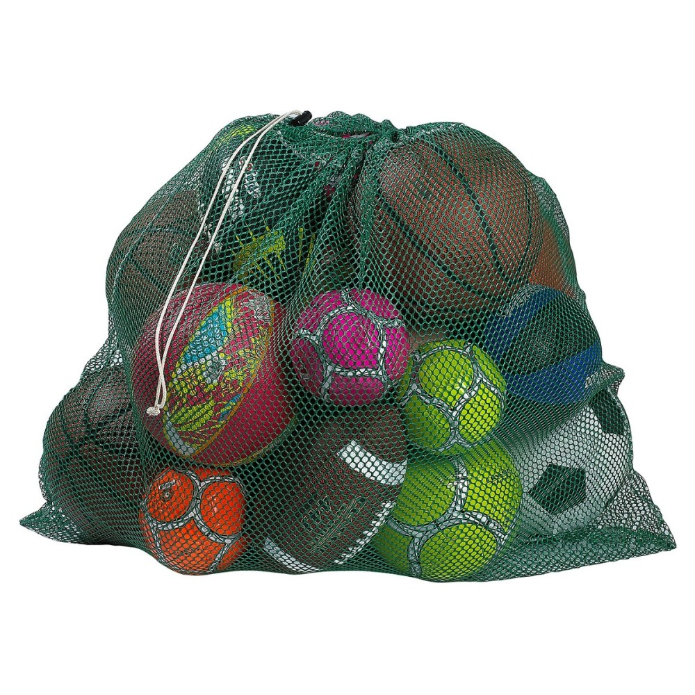 Handy Laundry Mesh Equipment Bag, Green - 24 x 36 - Adjustable, sliding drawstring cord closure. Perfect mesh bag for parent or coach, making it easy to transport
