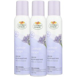Citrus Magic Odor Eliminating Air Freshener Spray, Lavender Escape, 3-Ounce, Pack of 3